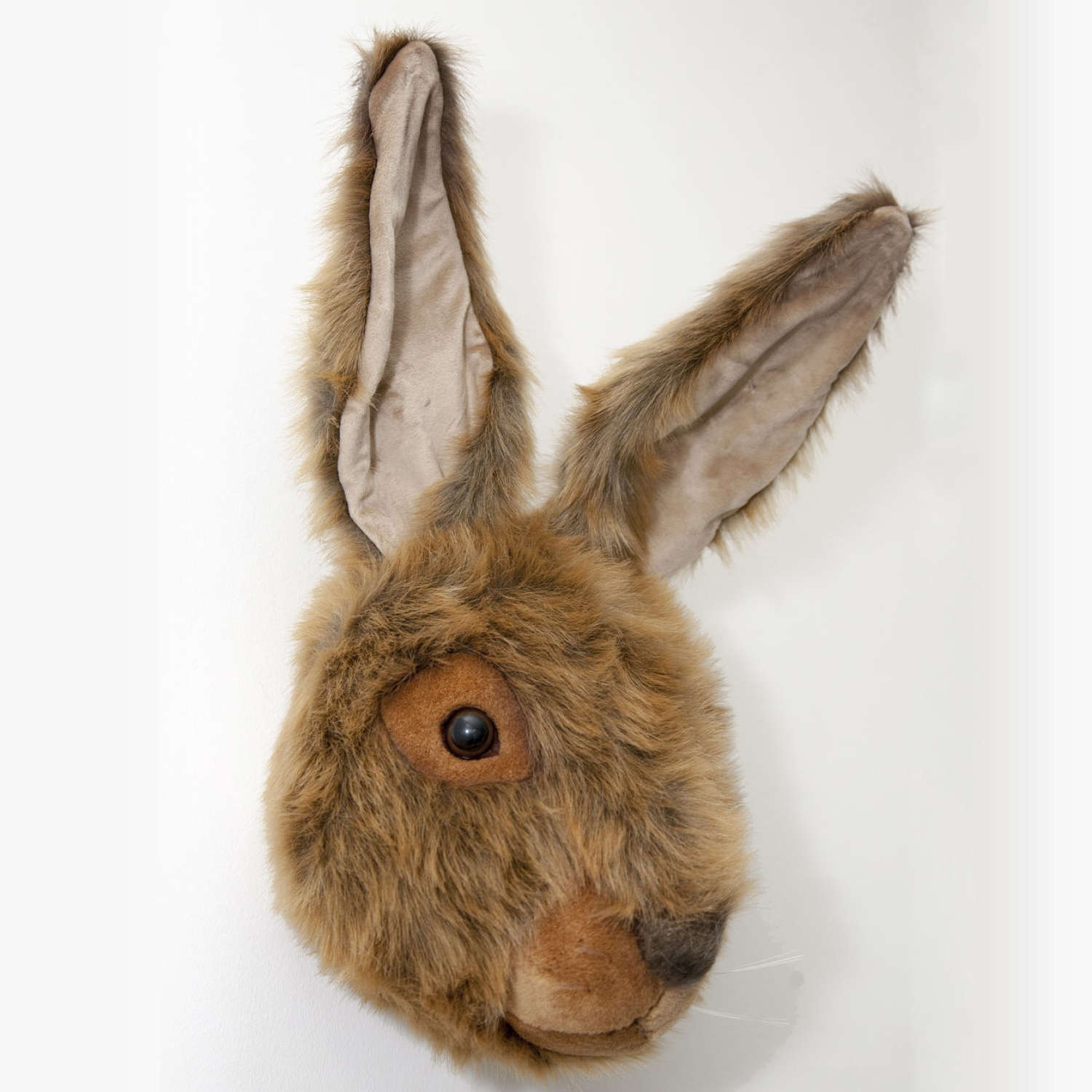 Rabbit head soft toy wall mount for children's bedroom