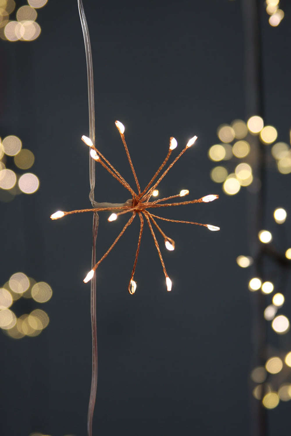 Copper starburst indoor/outdoor 6m light string