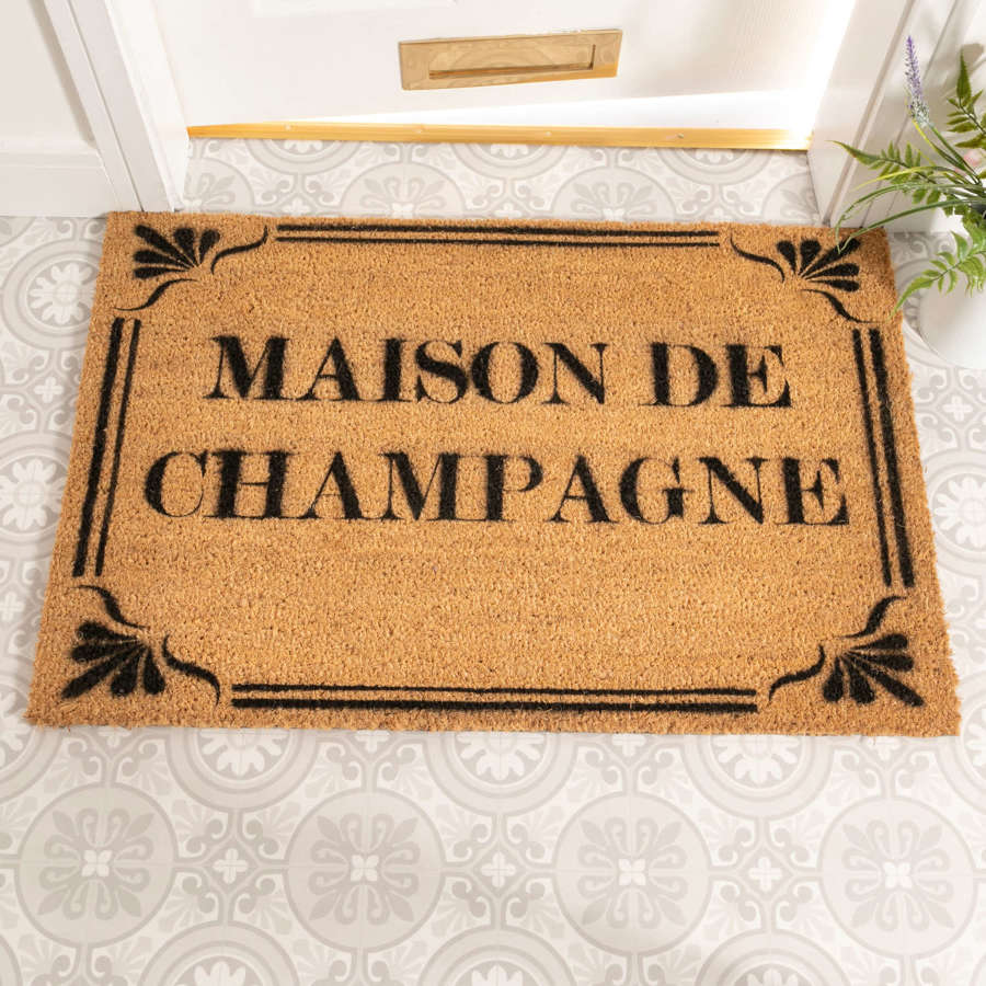 Maison de Champagne design rural house larger size doormat