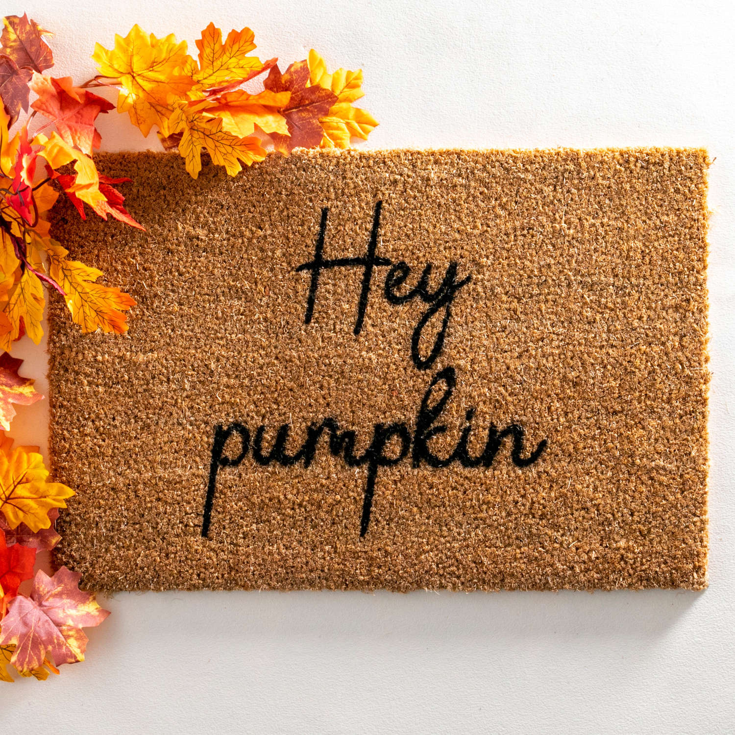Hey pumpkin design standard size doormat