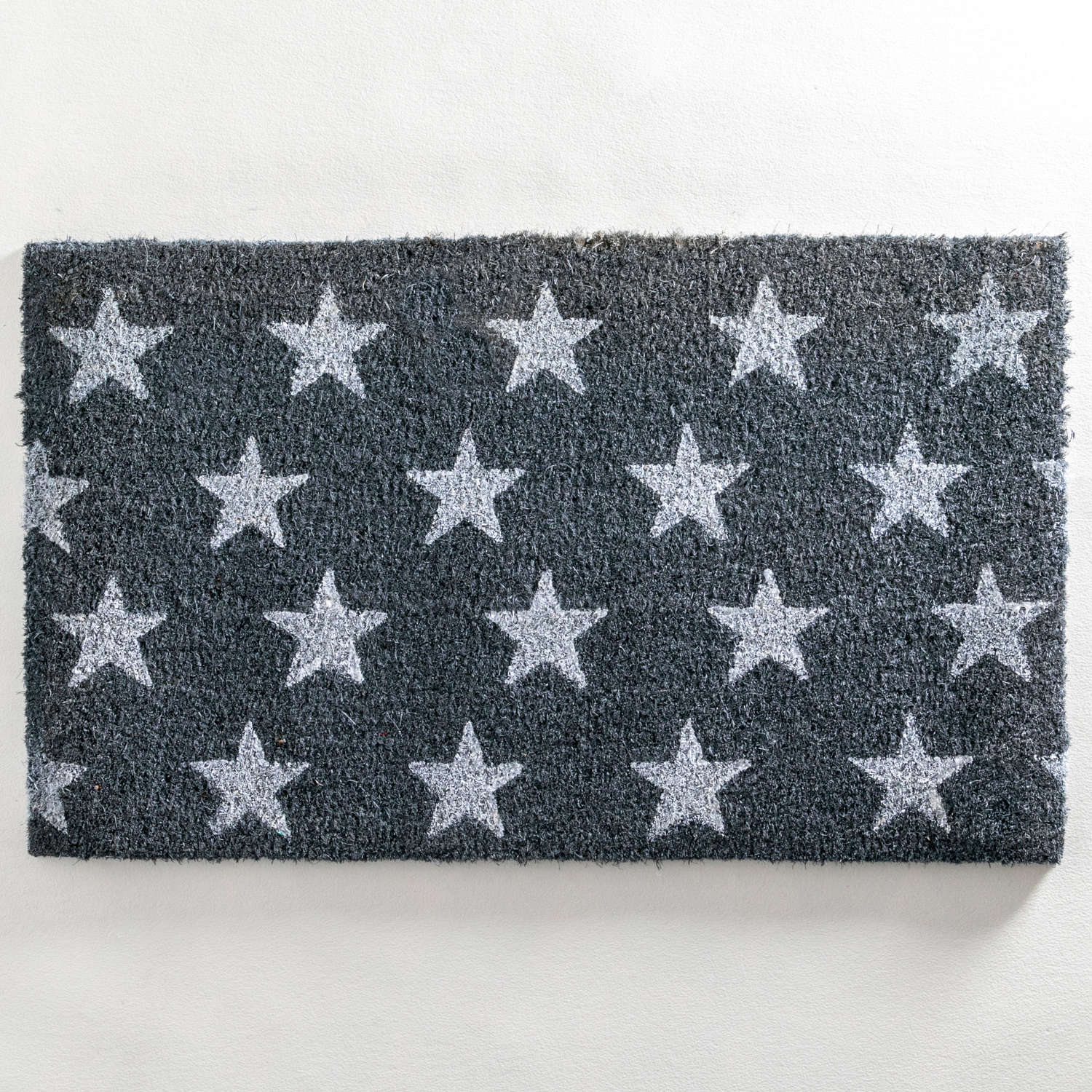 Grey star design standard size doormat