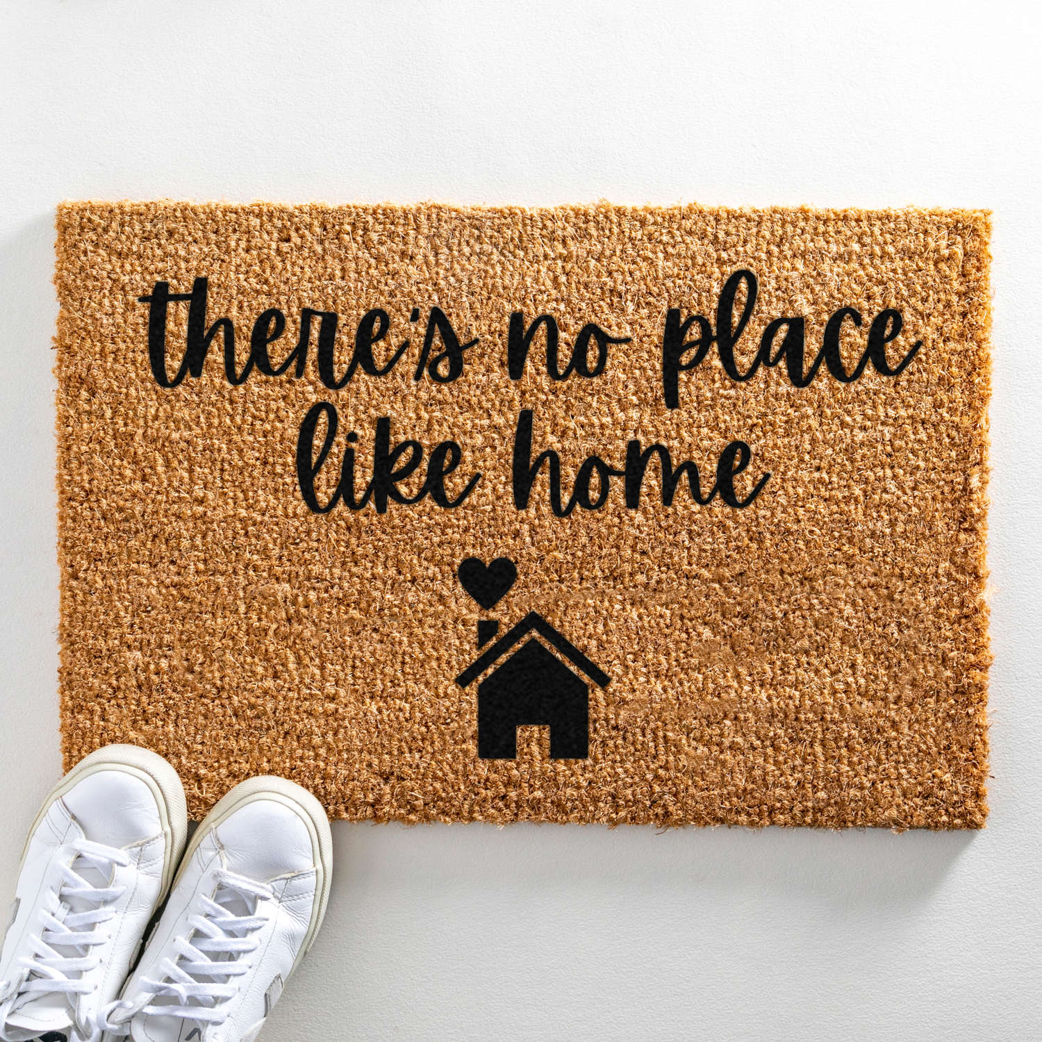 There's no place like home design standard size doormat