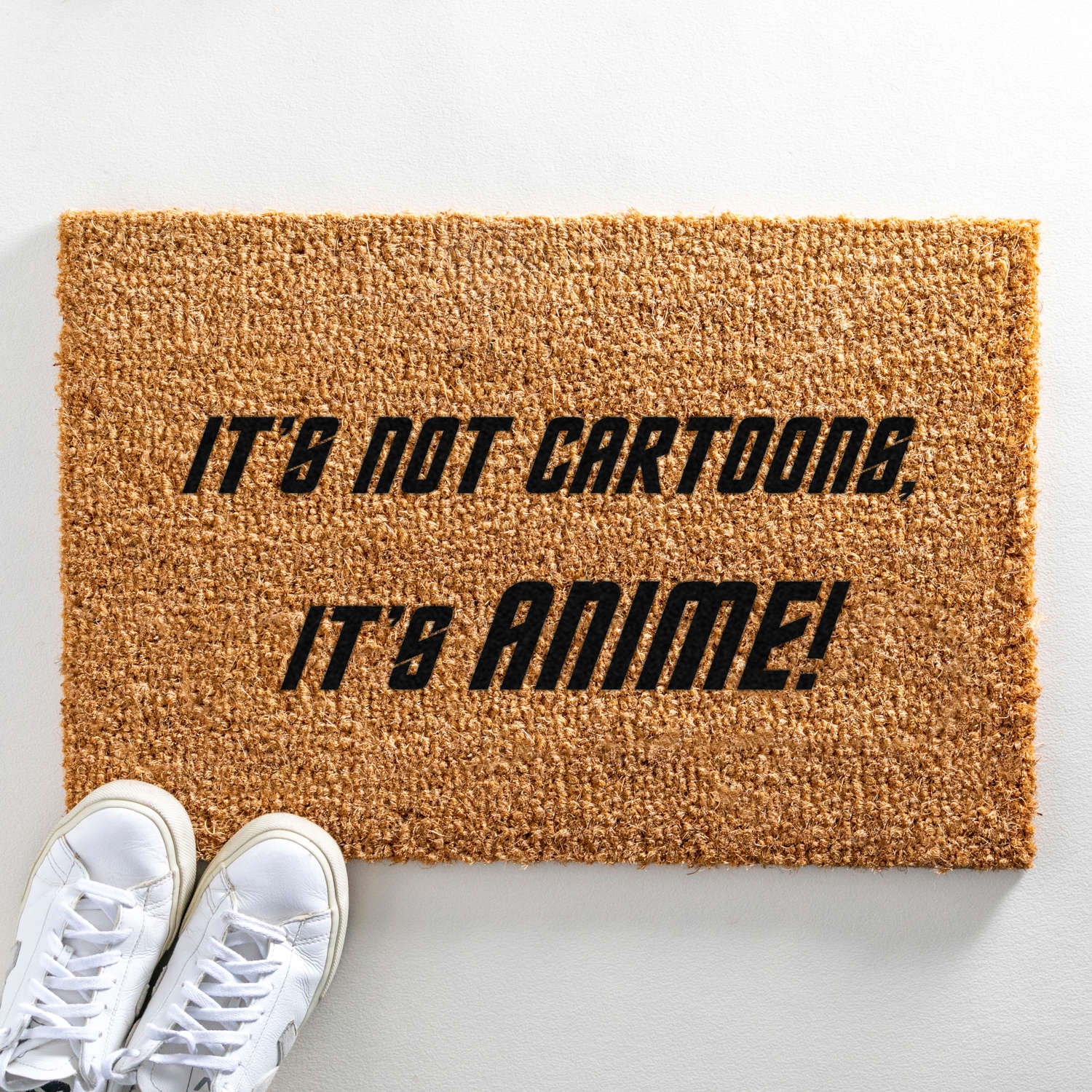 It's not cartoons its anime! design standard size doormat