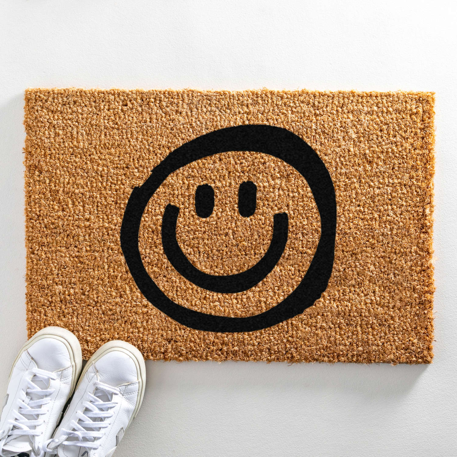 Smiley design standard size doormat